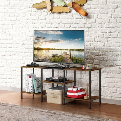 Small TV Stand for Living Room up to 50 Inch Farmhouse TV Media