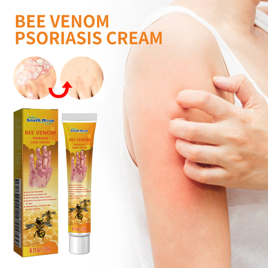 Bee Venom Psoriasis Cream, Relieve Itchy Skin Repair Hand Moss Moisturizing Skin Care Cream