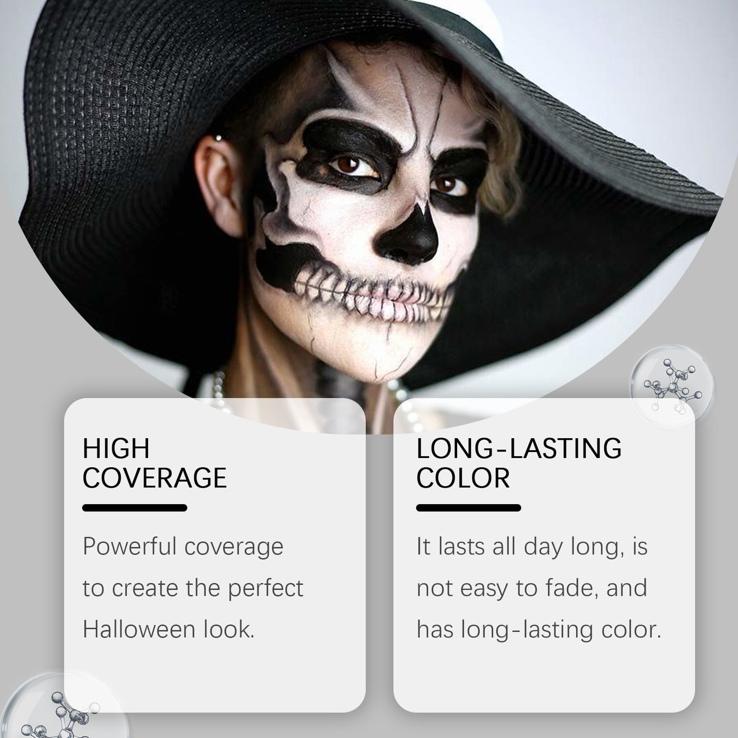 Halloween Party Instant Dry Paint Solution, Paint Foundation Makeup Makeup Clown Colorful Paint Solution