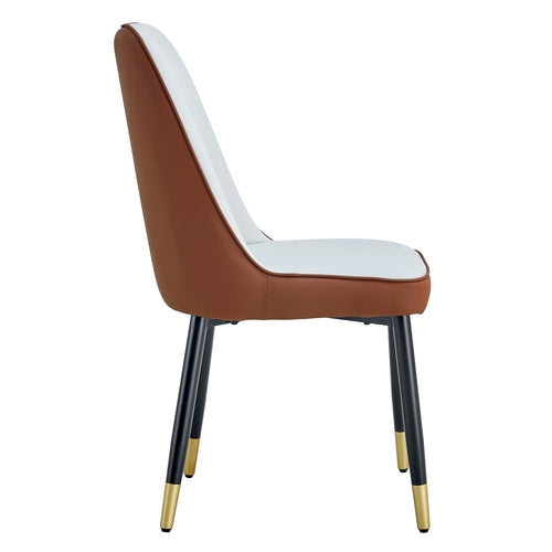 Modern Dining Chairs Set of 4 – PU Leather Upholstered Chairs with