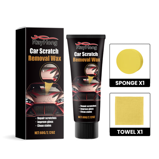 Car Scratch Removal Wax, Car Body Paint Scratch Repair Polishing Refurbishment Maintenance Kit