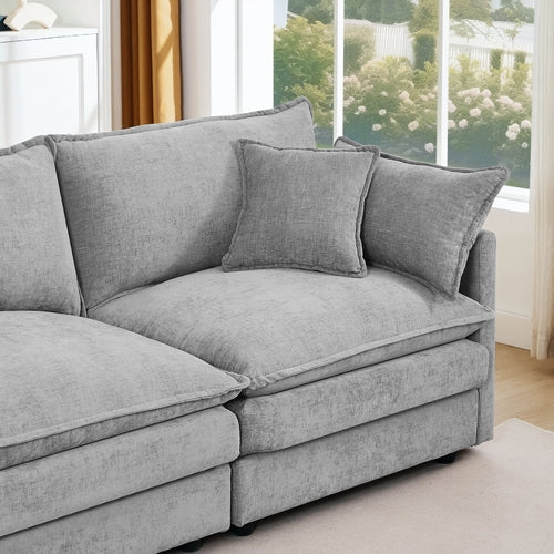 Modular Sectional Sofa, 102 Inch L Shaped Couch Set For Living Room,