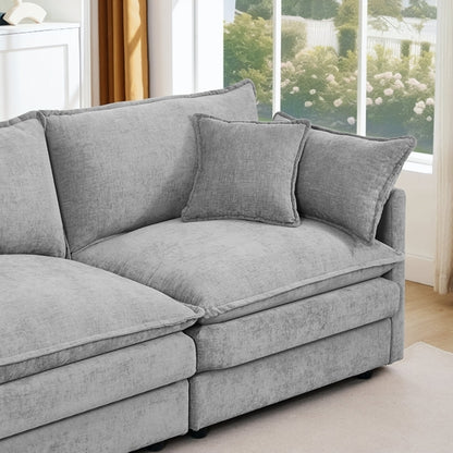 Modular Sectional Sofa, 102 Inch L Shaped Couch Set For Living Room,