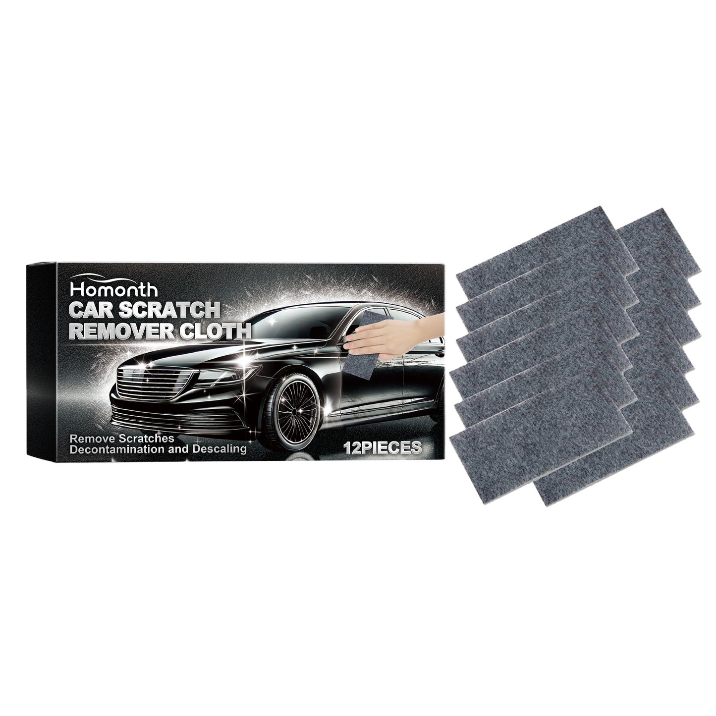 Car Scratch Remover Cloth, Car Scratches Repair Car Paint Scratches Water Stains Cleaning Decontamination Refurbishment