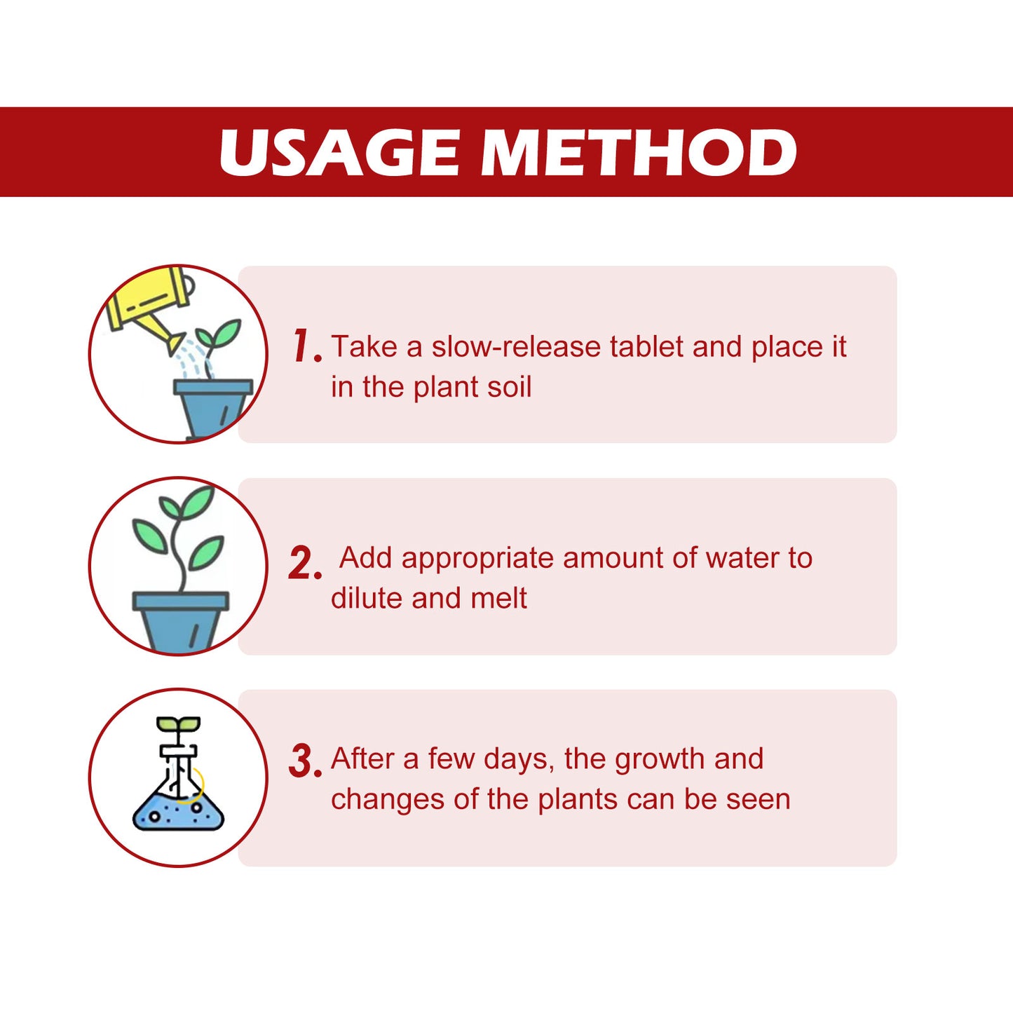 Yegbong Plant Growth Nutrition Sustained-Release Tablet, Fruit And Vegetable Plant Pot Root Growth Universal Nutrition Tablet