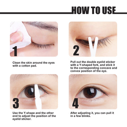 West&Month Double Eyelid Styling, Invisible Glue-free Natural Mesh Is Sticky When It Meets Water Lace Olive Type