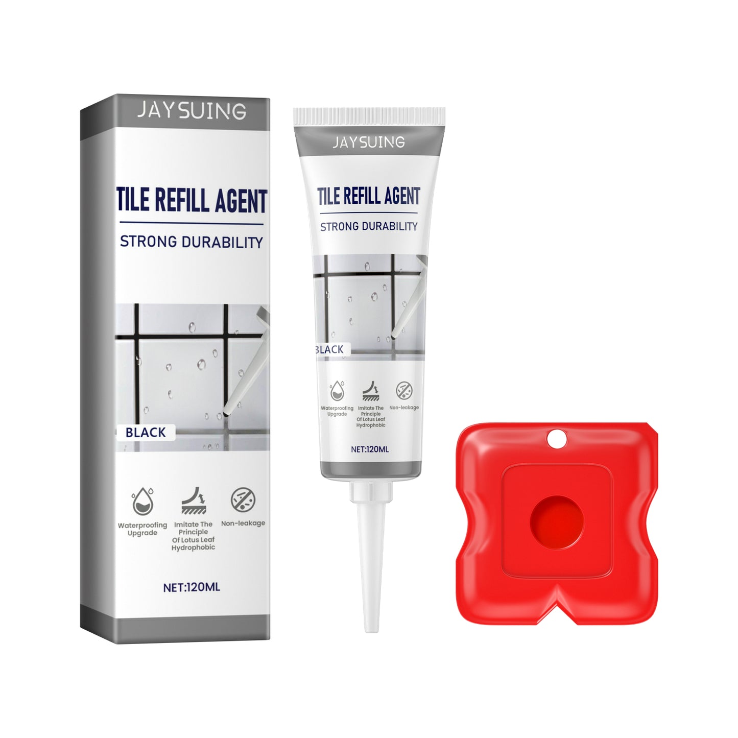 Jaysuing Tile Refill Agent, Kitchen Bathroom Waterproof Floor Mildew Proof Joint Tile Tip Sealant