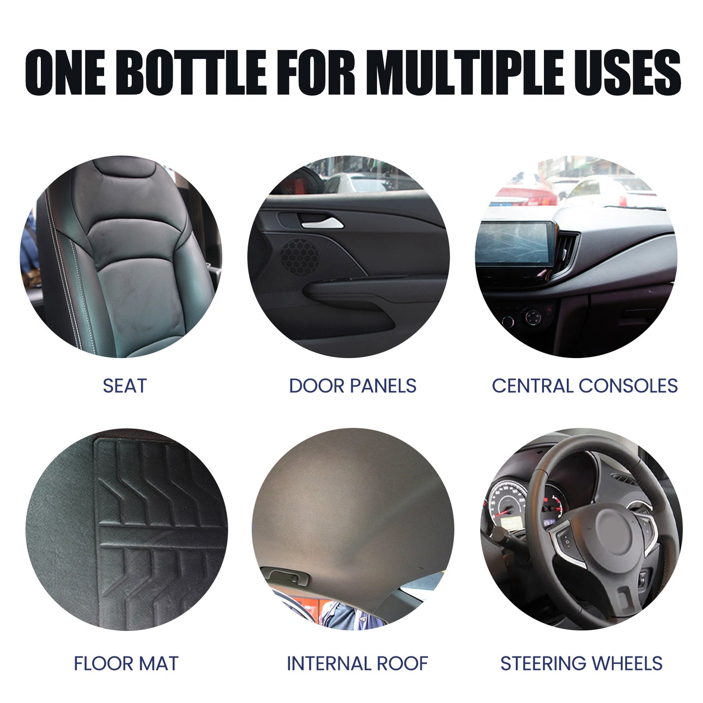 Interior Coating Agent, Instrument Panel Seat Leather Multi-Purpose Refurbishment Cleaning Agent