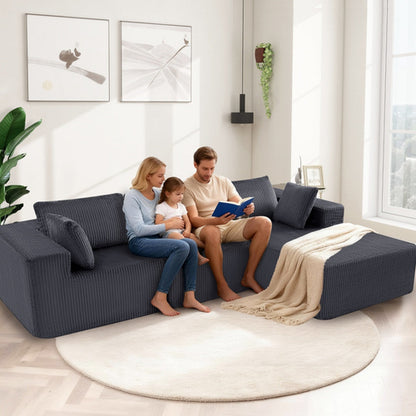 108-inch Modular Combination Sofa, Modern Modular L-shaped Sofa With A