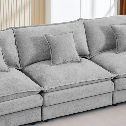 Modular Sectional Sofa, 102 Inch L Shaped Couch Set For Living Room,