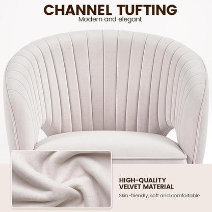 Cute Desk Chair Velvet Chair Vanity Chair with Wheels Home Office