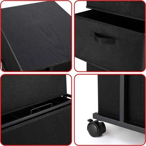Black 3 Drawer Dresser For Bedroom And Hallway Organization