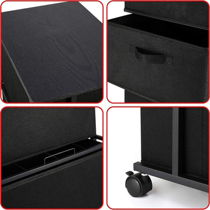 Black 3 Drawer Dresser For Bedroom And Hallway Organization