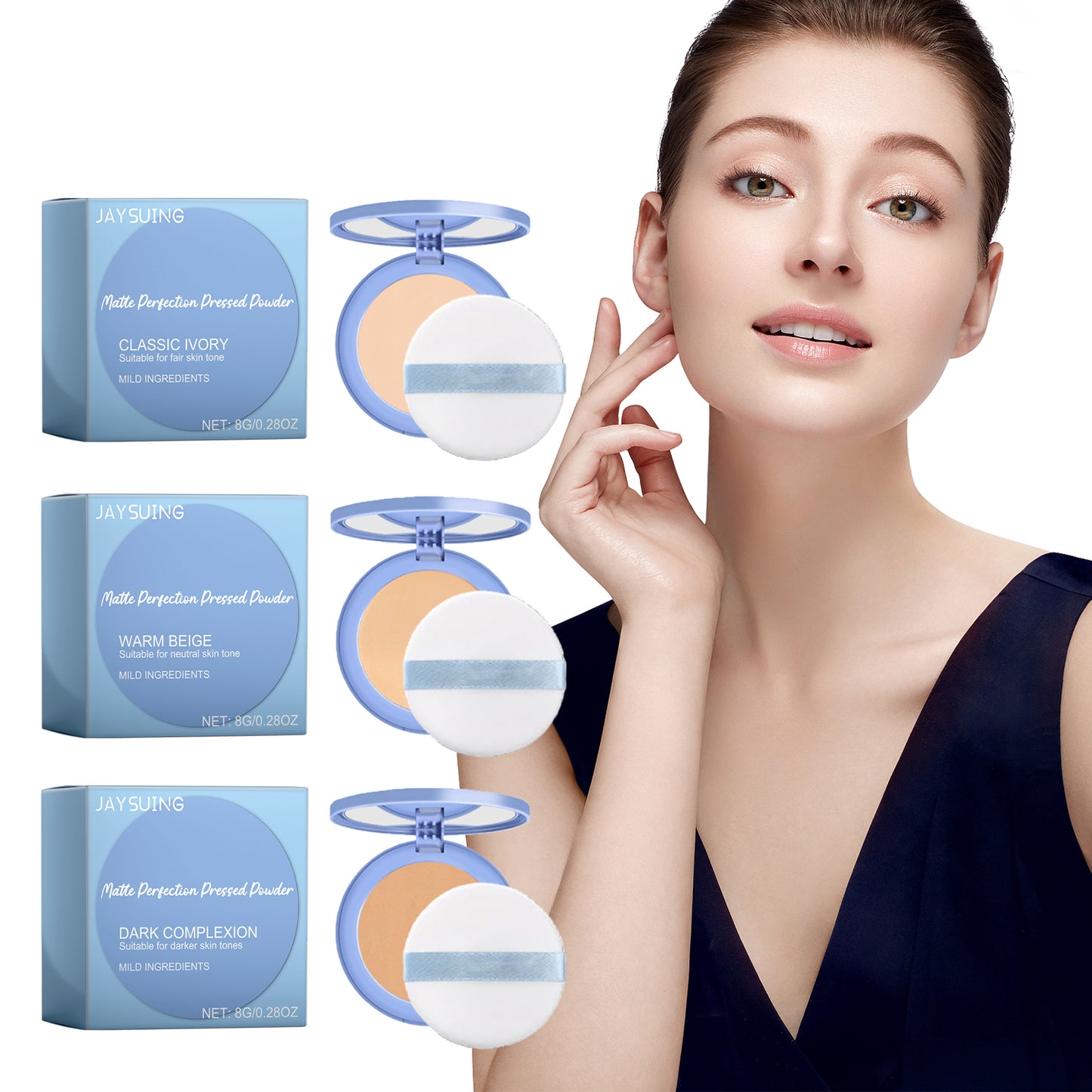 Oil Control Setting Powder, Light Setting Powder Delicate Skin Friendly Waterproof Oil Control Brightening Skin Tone