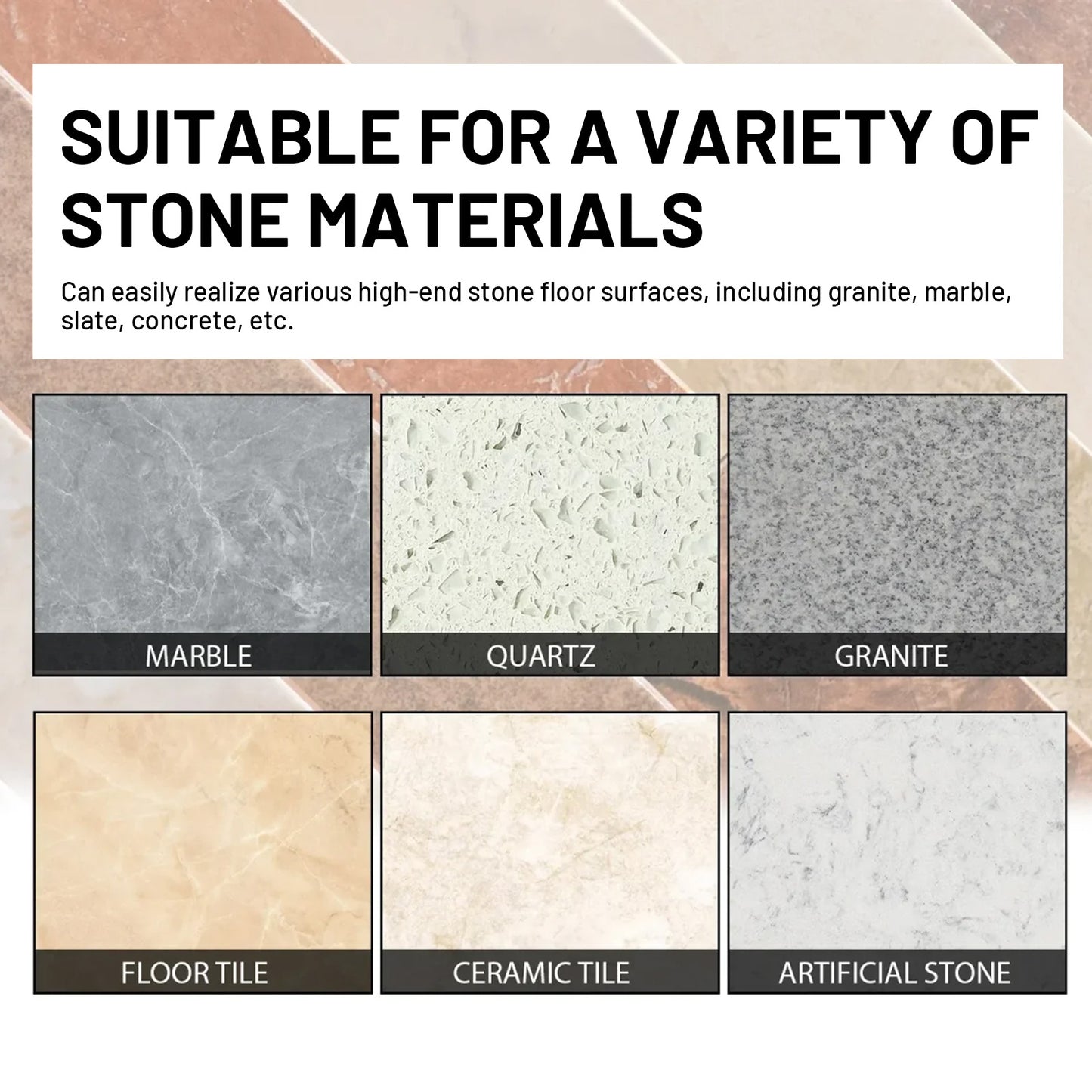 Stone Crystal Plating, Bathroom Floor Tile Clean Refresh Stone Polished Decontamination Clean