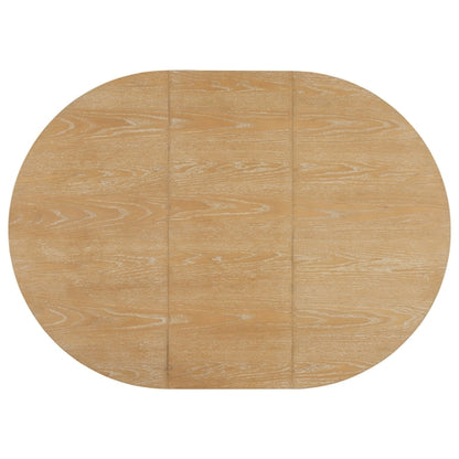 Farmhouse Extendable Round Dining Table Set for 4, 5-Piece Kitchen