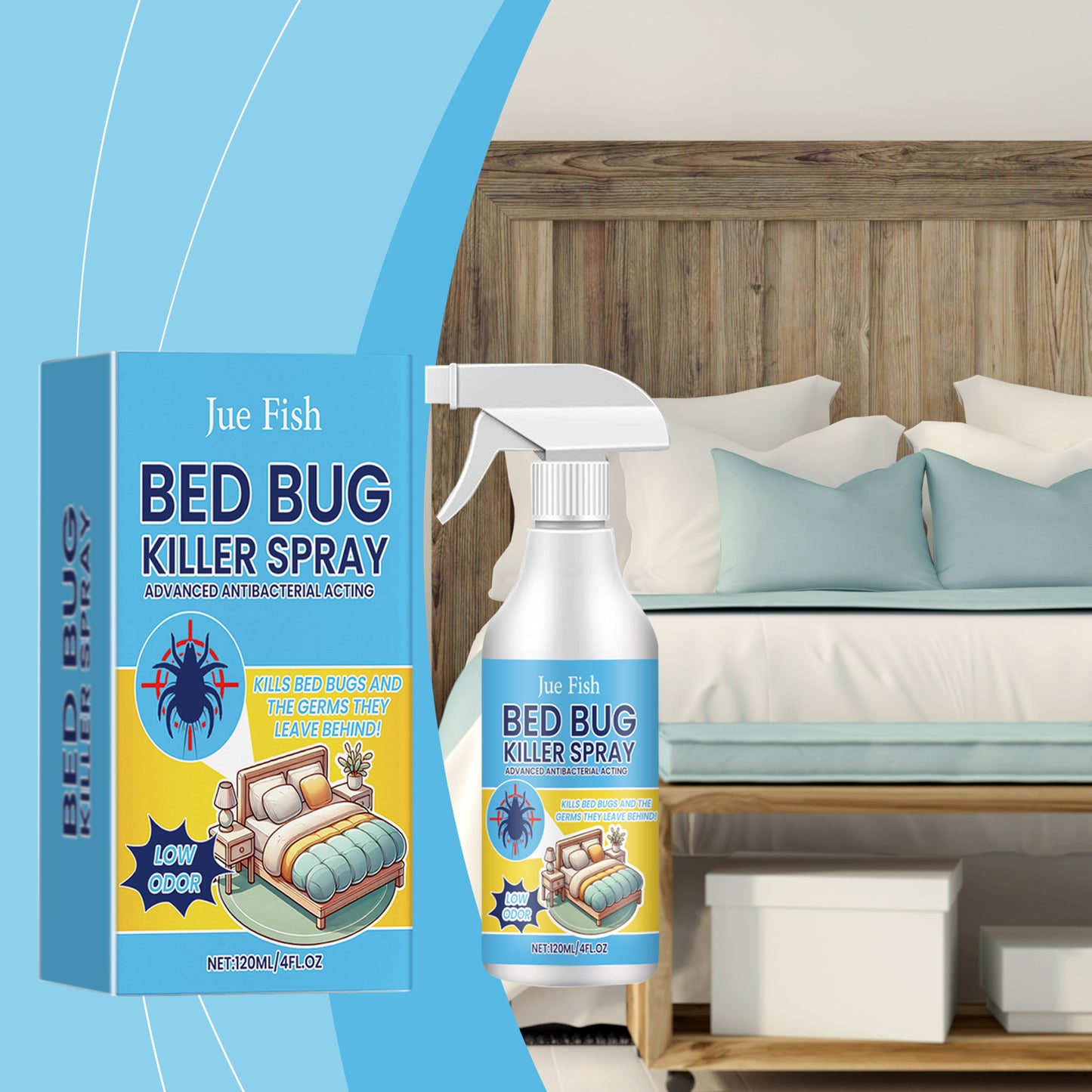 Bedbug Spray, Bedbug Killing And Mite Killing Spray For Dormitory Beds And Bedrooms