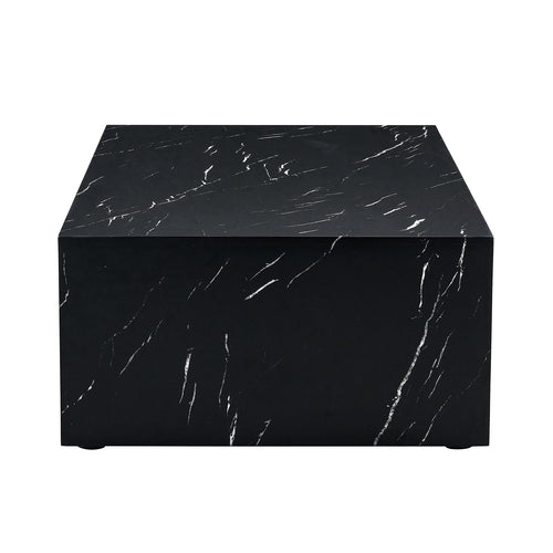 Modern Coffee Table – 39.3" Rectangular Accent Table with Textured