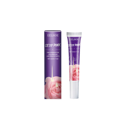EELHOE Brightener Pink Essence, Breast Areola Private Part Tender White Lip Joint To Remove Melanin Pink Essence