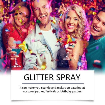 Highlight Brightening Glitter Spray, Hair Body Collarbone Spray Brightening Glitter Powder Holiday Bash