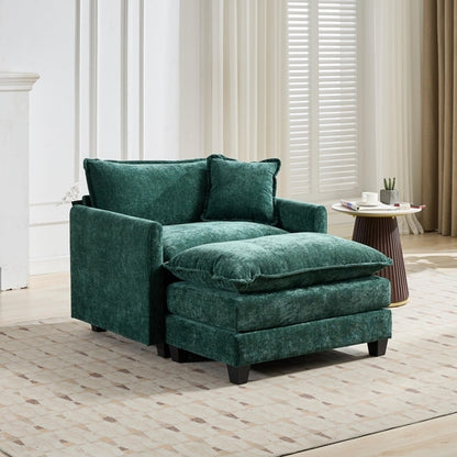 Cloud Sofa Modern Sectional Couch, Comfy Double Layer Upholstered Seat