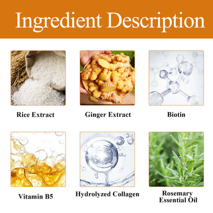 Rice Dense Hair Shampoo Deep Clean Thick Hair Moisturizing Hair Root Solid Hair Care Shampoo