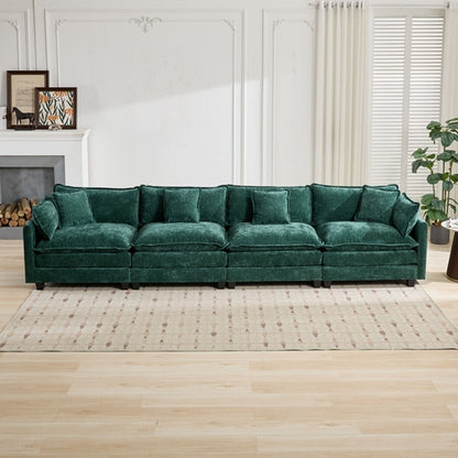 Cloud Sofa Modern Sectional Couch, Comfy Double Layer Upholstered Seat