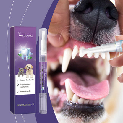 Yegbong Pet Oral Repair Gel, Pet Oral Cleaning And Tooth Stain Removal Yellow Daily Care Gel