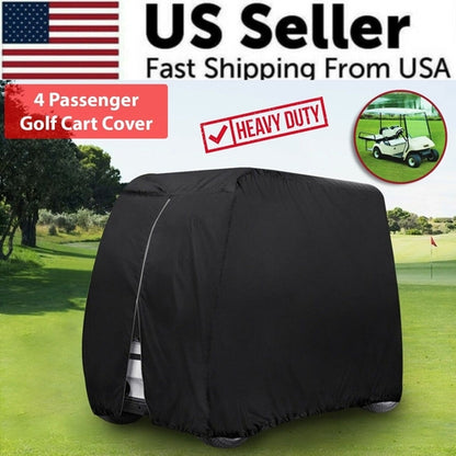 Waterproof Golf Cart Cover Zipper 4 Passenger EZ GO Club Car Yamaha