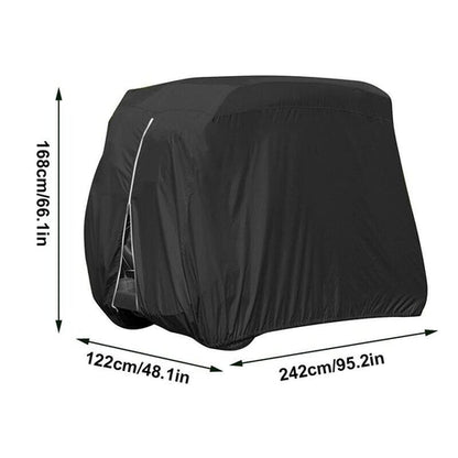 Waterproof Golf Cart Cover Zipper 4 Passenger EZ GO Club Car Yamaha