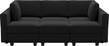 Modular Velvet Sectional Sofa With Chaise For Living Room