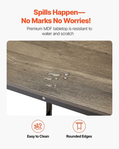 24 In Bar Table Height Pub Table Cocktail Coffee Counter Desk Kitchen