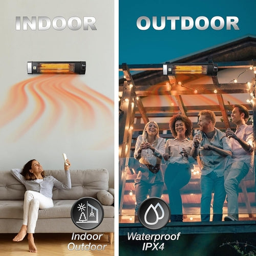 Dr Infrared Heater DR238 Carbon Infrared Outdoor Black