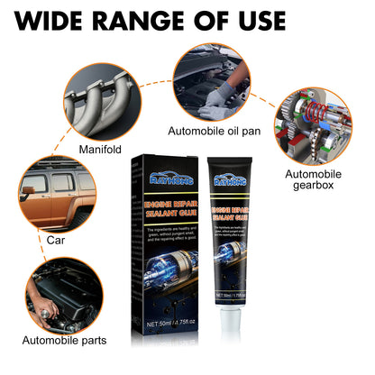 Engine Repair Sealant Glue, Auto Repair Oil And Temperature Resistant Silicone Sealant Metal Fuel Tank