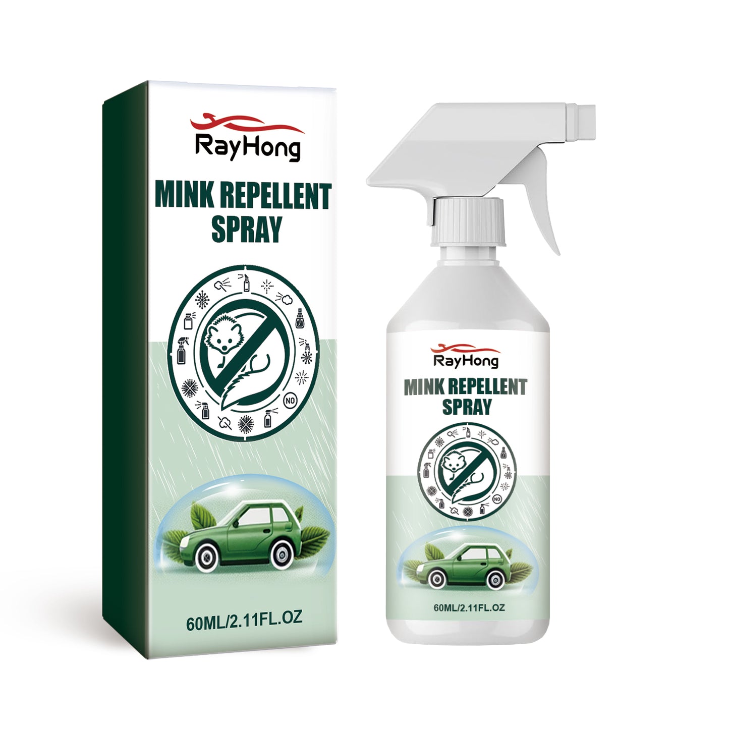 Mink Repellent Spray, Anti-Weasel And Mink-Repellent Spray For Car Engine Compartment