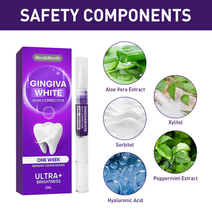 West&Month Gum Corrector Pen, Teeth Cleaning Whitening Brightening Repair Gum Teeth Beauty Pen