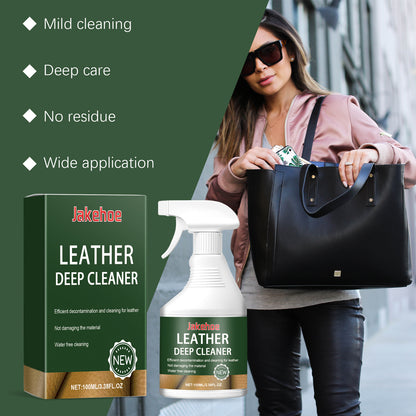 Jakehoe Leather Care Cleaner Sofa Seat Leather Upholstery Cleaning Refurbishment Maintenance Polishing Cleaner