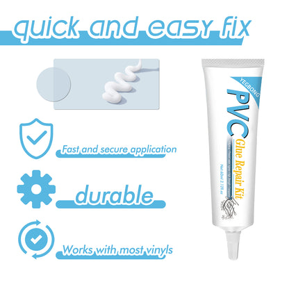 Pool Repair Kit, Swimming Ring Air Cushion Tent Crack Leakage Waterproof Transparent Adhesive Repair Subsidy