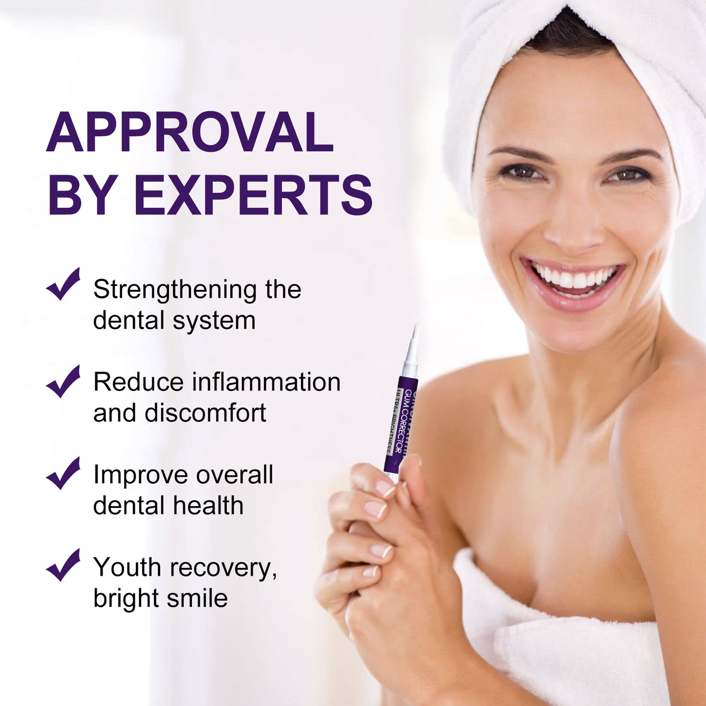 West&Month Gum Corrector Pen, Teeth Cleaning Whitening Brightening Repair Gum Teeth Beauty Pen