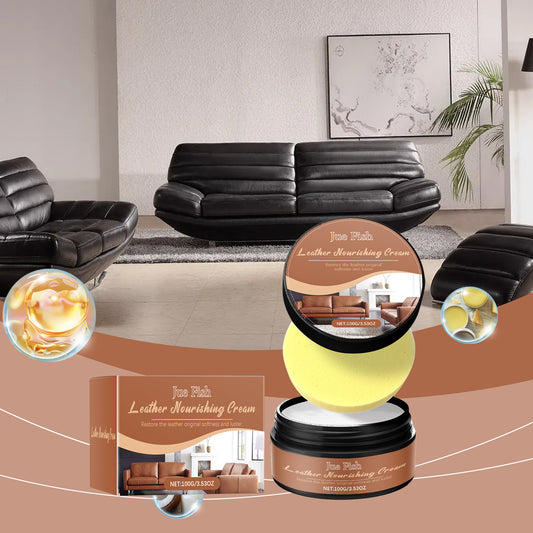 Jue-Fish Leather Repair Cream Leather Renovation Repair Furniture Sofa Leather Maintenance Multi-Functional Care Cream