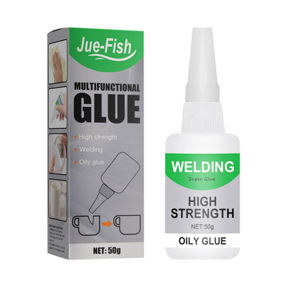 Jue-Fish Multi-Functional Ceramic Waterproof Transparent Glue, Glass Wood Special Quick-Drying Glue Universal Glue
