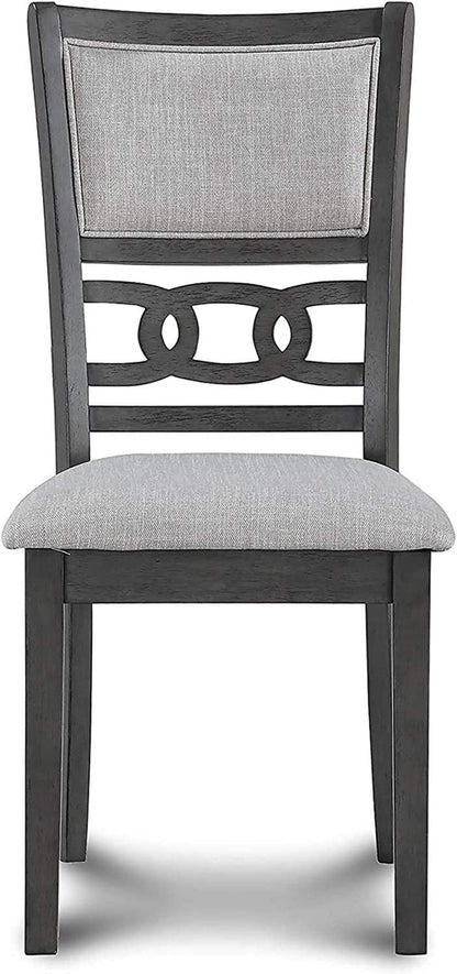 Gray 5 Piece Dining Table Set With 4 Chairs For Kitchen