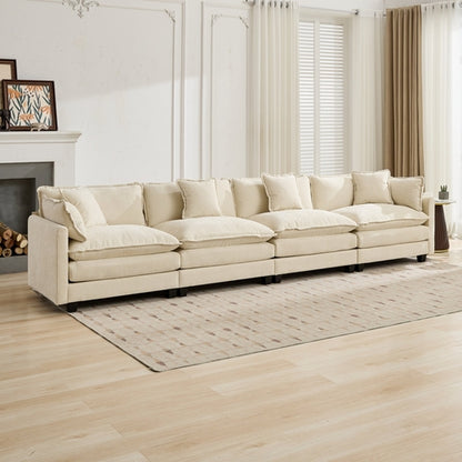 Cloud Sofa 4 Seats Ottoman Is Not Included, Modern Sectional Couch,