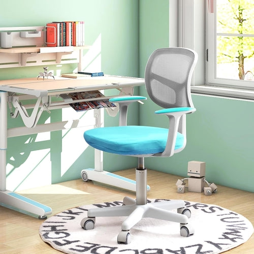 Ergonomic Kids Desk Chair With Lumbar Support Cyan