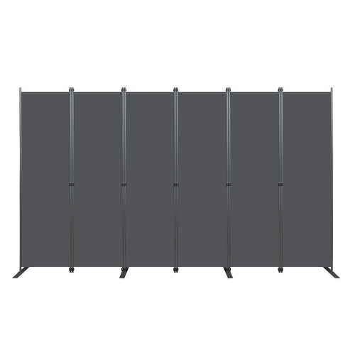 Folding Privacy Screen Room Divider, Heavy-Duty Metal Frame &