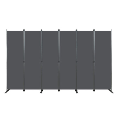 Folding Privacy Screen Room Divider, Heavy-Duty Metal Frame &