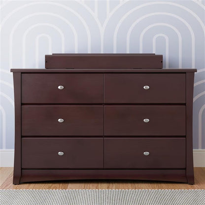 Crescent 6 Drawer Dresser Espresso GREENGUARD Gold