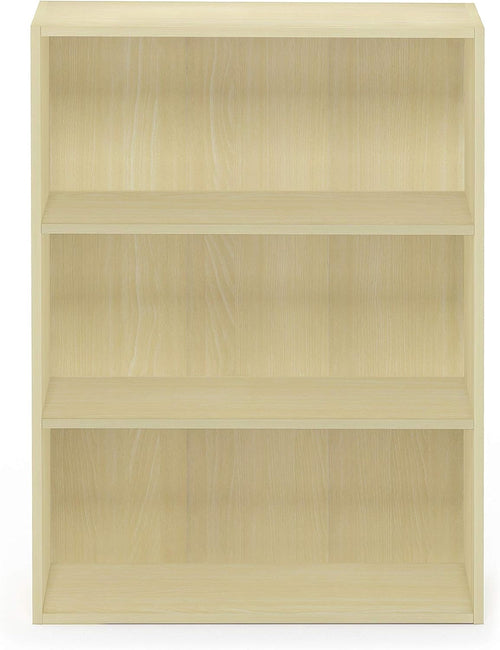 Pasir 3-Tier Open Shelf Bookcase Maple 22.7W X 9.7D X 31.5H