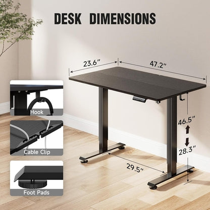 47.2 Inches Electric Standing Desk Height Adjustable