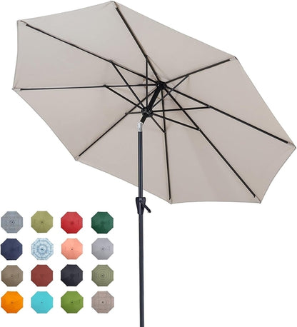 Large Patio Market Outdoor Umbrella With Push Button Tilt
